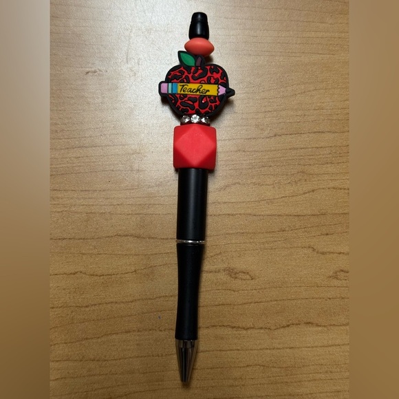 Teacher Focal Beaded Pen - Picture 1 of 2
